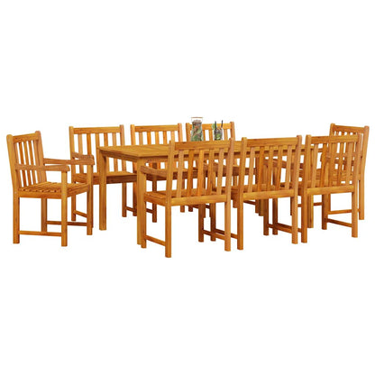 Set da Pranzo per Giardino 9 pcs Marrone