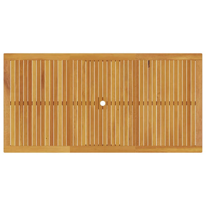 Set da Pranzo per Giardino 9 pcs Marrone