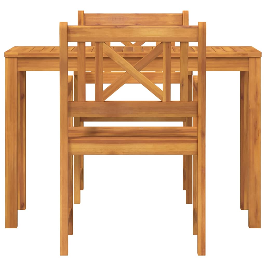 Set da Pranzo per Giardino 3 pcs Marrone | homemem39
