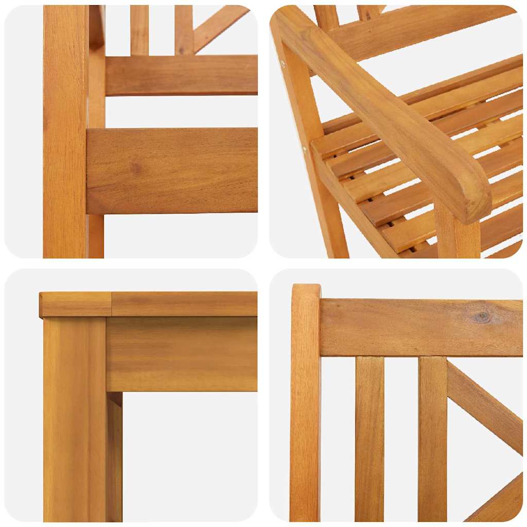 Set da Pranzo per Giardino 5 pcs Marrone | homemem39