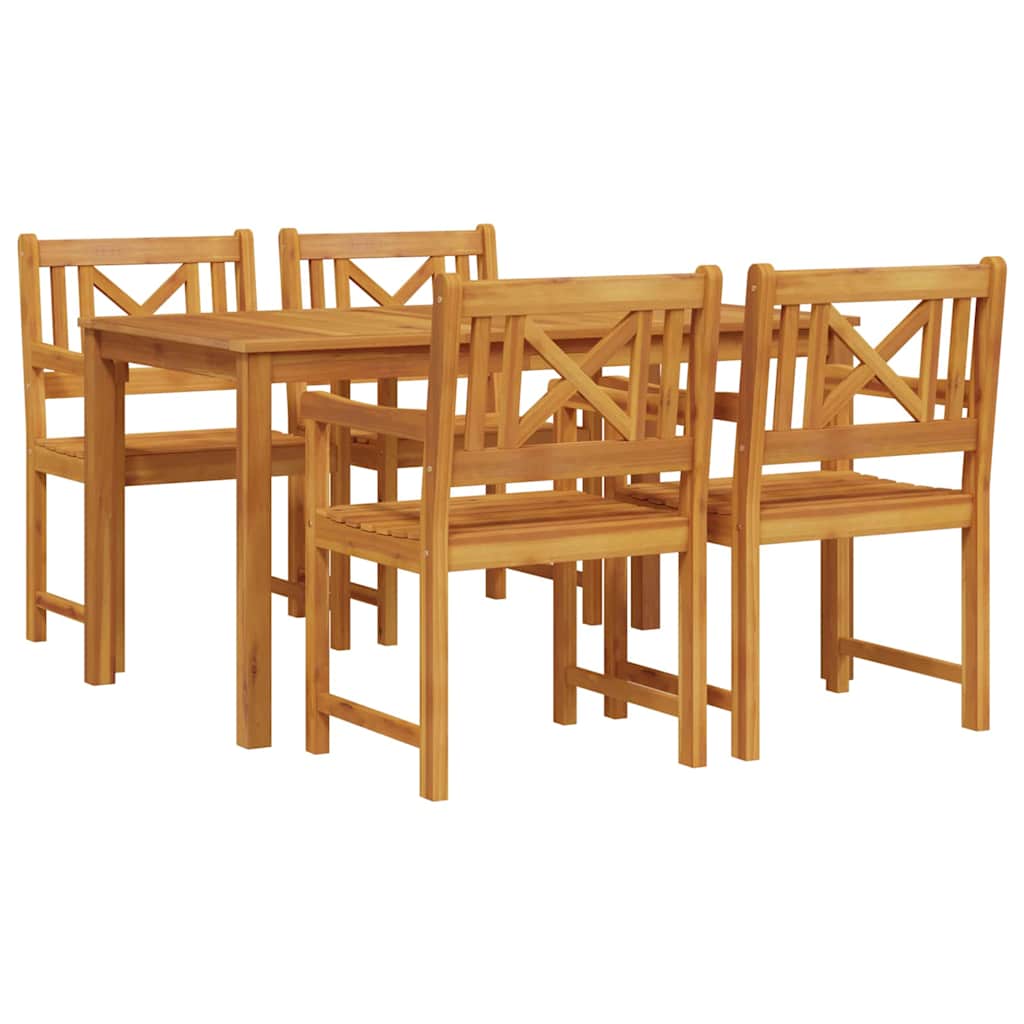 Set da Pranzo per Giardino 5 pcs Marrone | homemem39