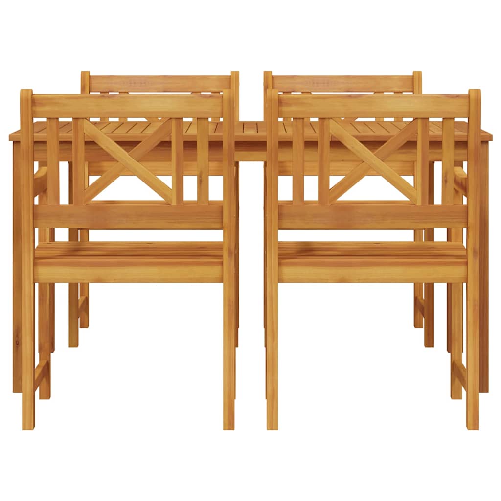Set da Pranzo per Giardino 5 pcs Marrone | homemem39