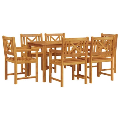 Set da Pranzo per Giardino 7 pcs Marrone | homemem39