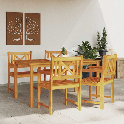 Set da Pranzo per Giardino 5 pcs Marrone - homemem39