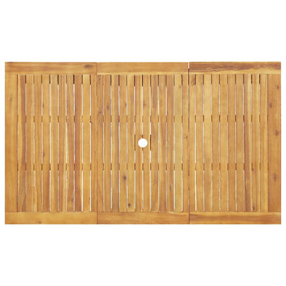 Set da Pranzo per Giardino 7 pcs Marrone - homemem39