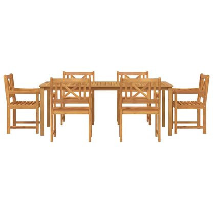 Set da Pranzo per Giardino 7 pcs Marrone - homemem39