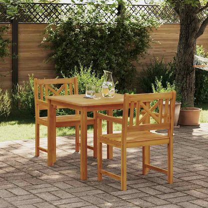 Set da Pranzo per Giardino 3 pcs Marrone - homemem39