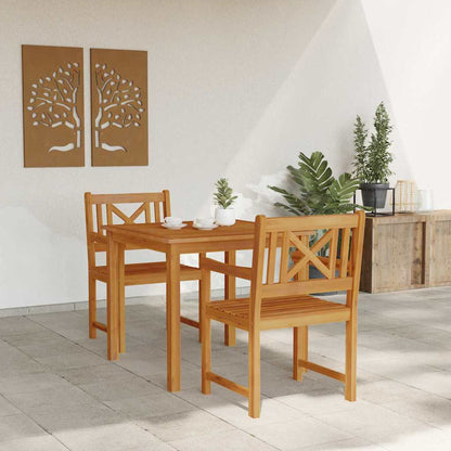 Set da Pranzo per Giardino 3 pcs Marrone - homemem39