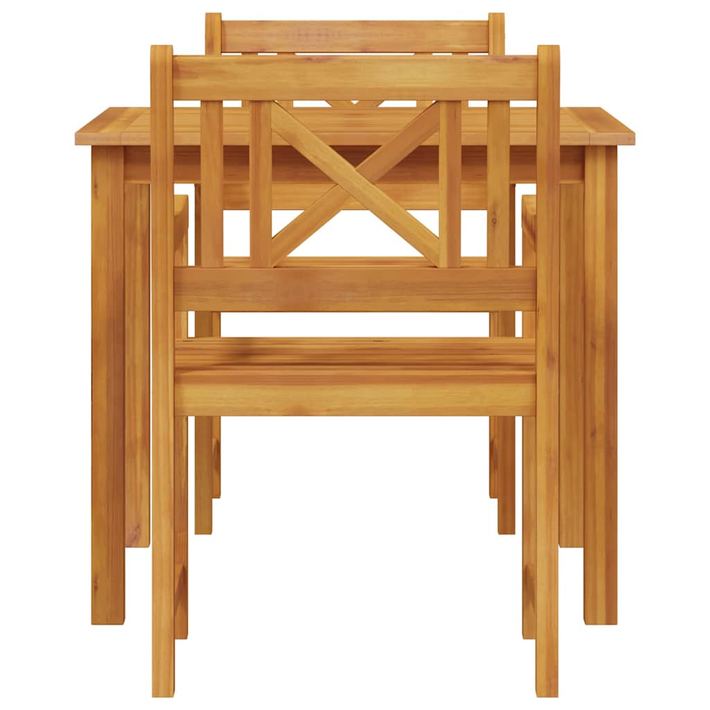 Set da Pranzo per Giardino 3 pcs Marrone - homemem39