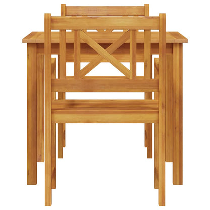 Set da Pranzo per Giardino 3 pcs Marrone - homemem39