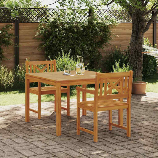 Set da Pranzo per Giardino 3 pcs Marrone - homemem39