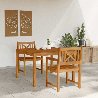 Set da Pranzo per Giardino 3 pcs Marrone - homemem39