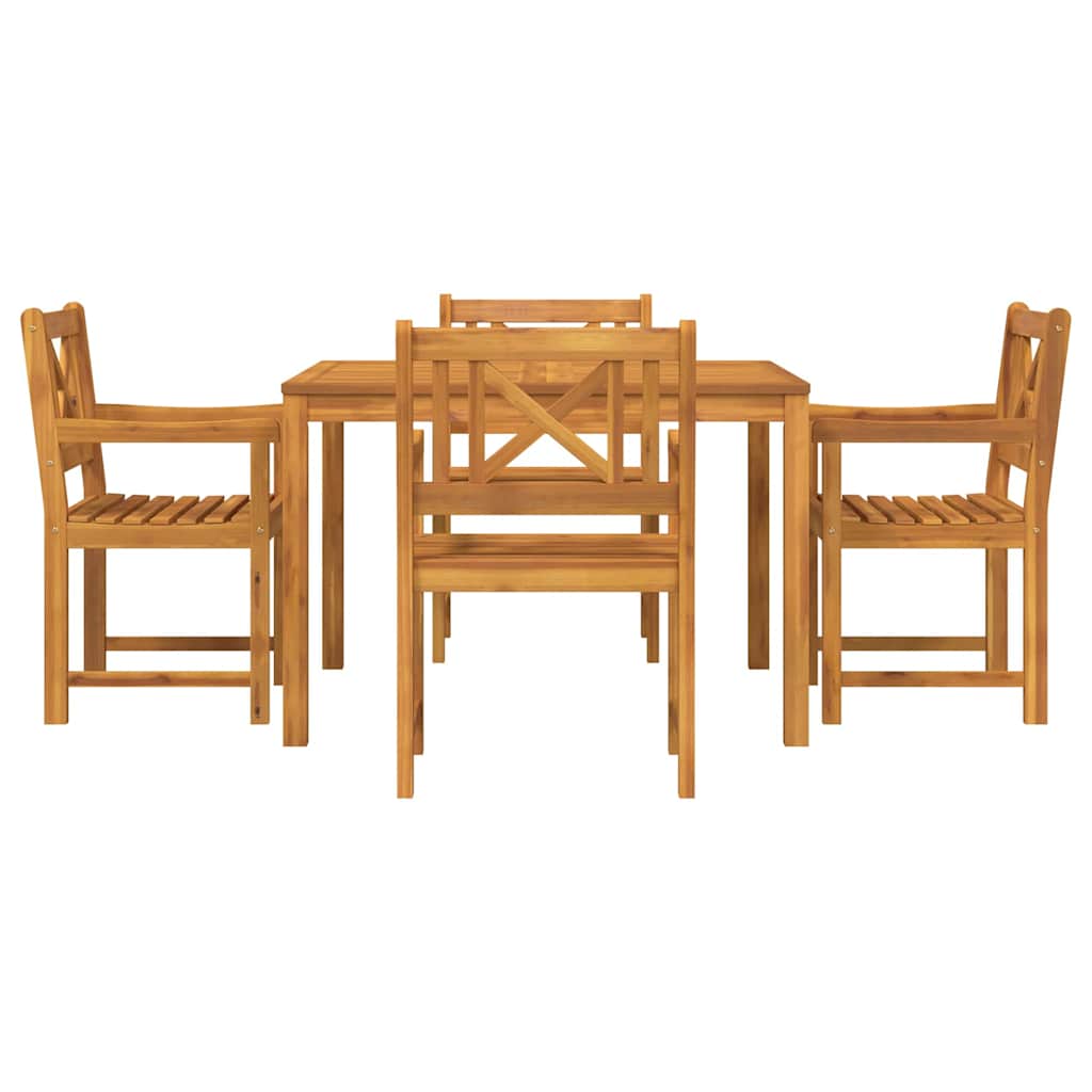 Set da Pranzo per Giardino 5 pcs Marrone - homemem39