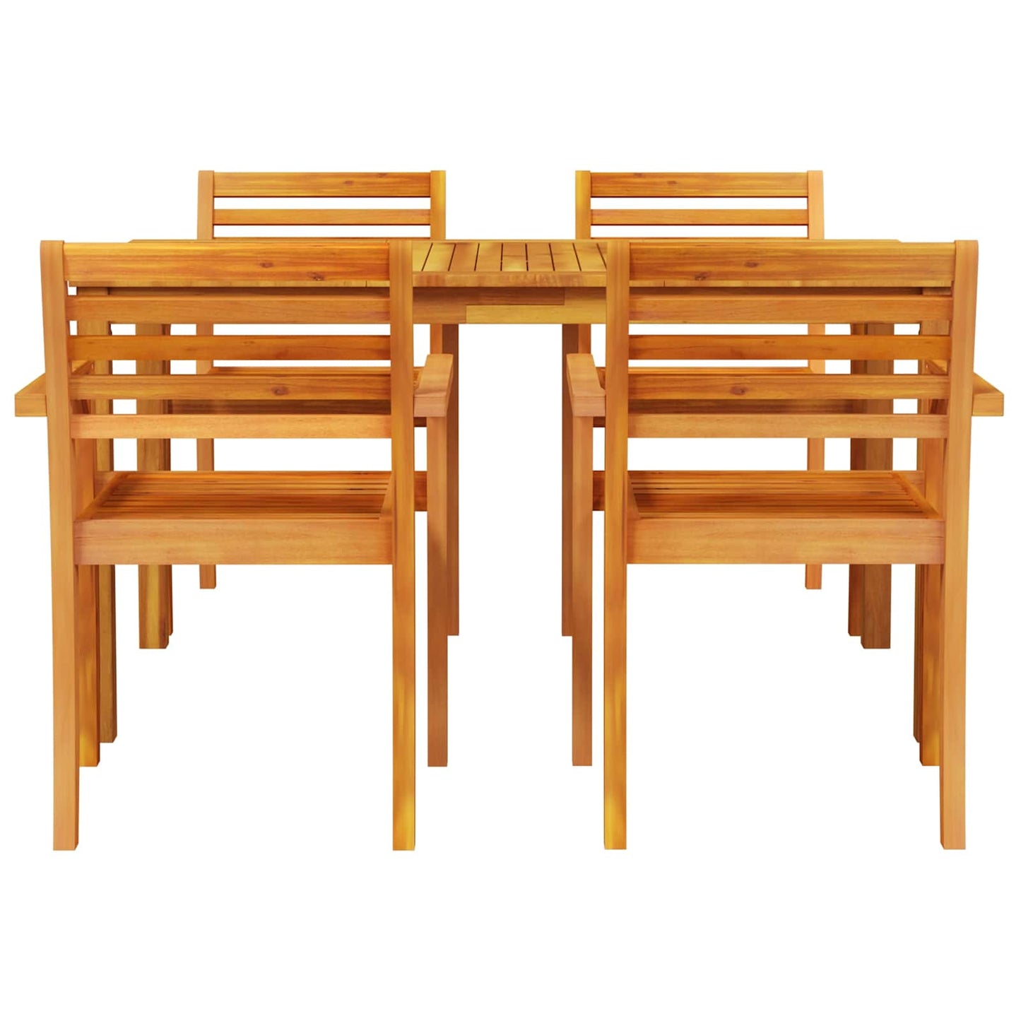Set da Pranzo per Giardino 5 pcs Marrone | homemem39