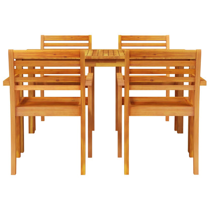 Set da Pranzo per Giardino 5 pcs Marrone | homemem39