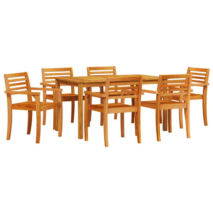 Set da Pranzo per Giardino 7 pcs Marrone | homemem39