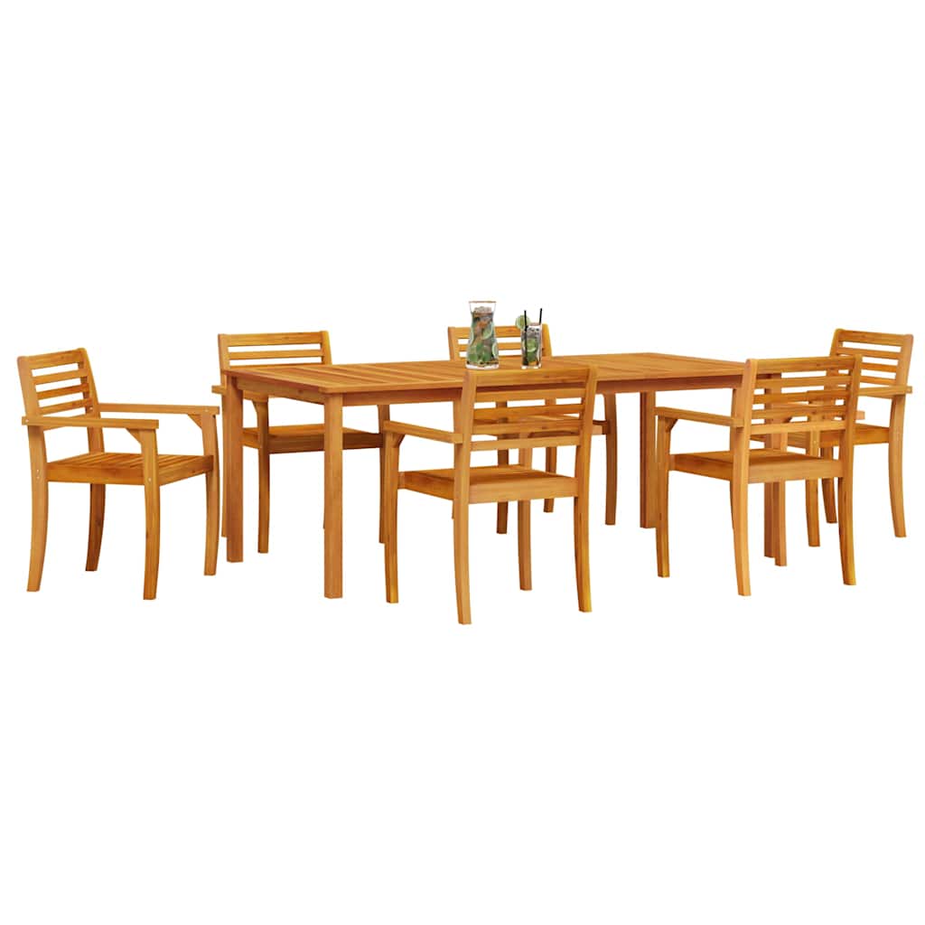 Set da Pranzo per Giardino 9 pcs Marrone - homemem39