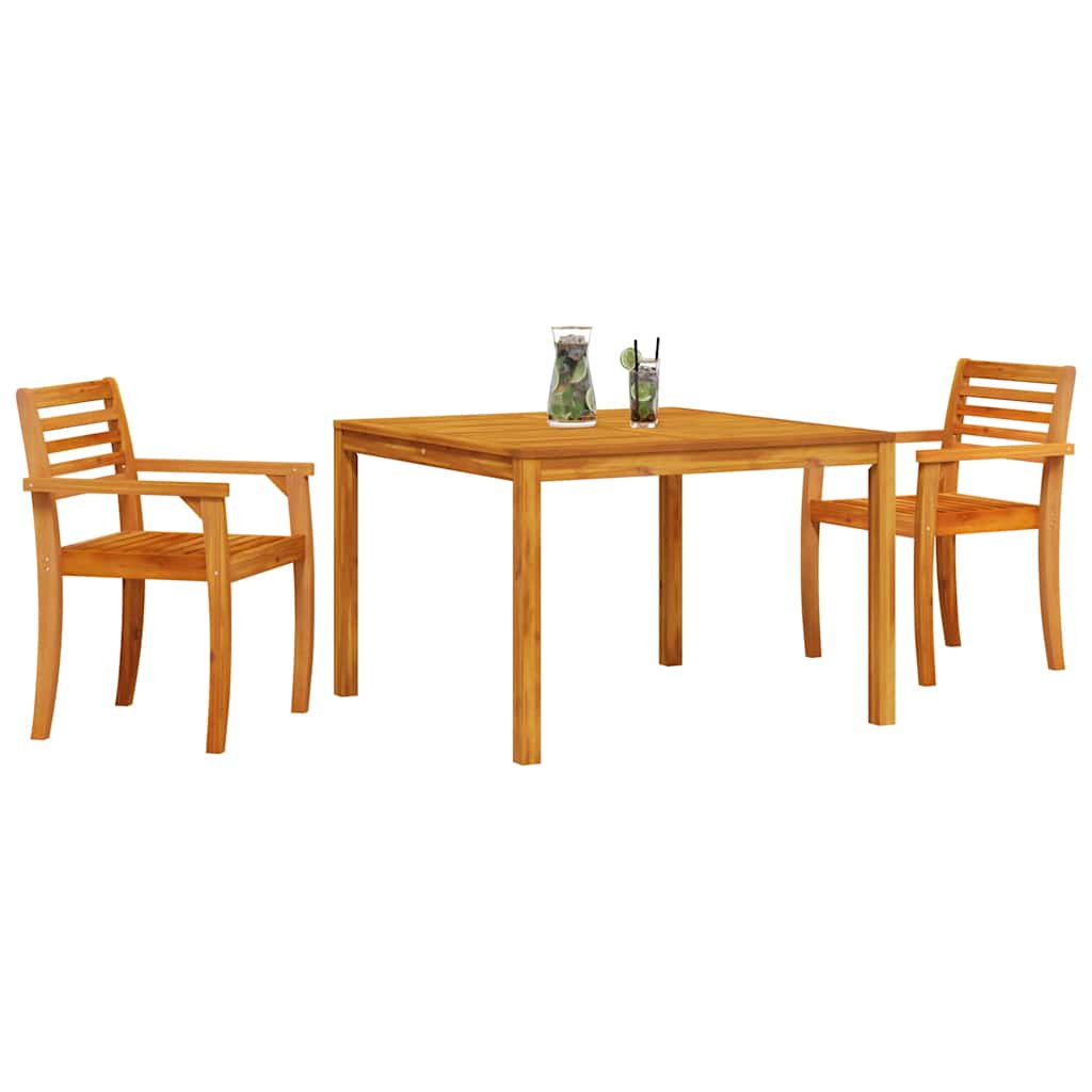 Set da Pranzo per Giardino 3 pcs Marrone - homemem39