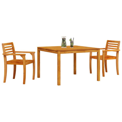 Set da Pranzo per Giardino 3 pcs Marrone - homemem39