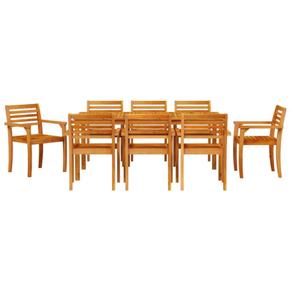 Set da Pranzo per Giardino 9 pcs Marrone