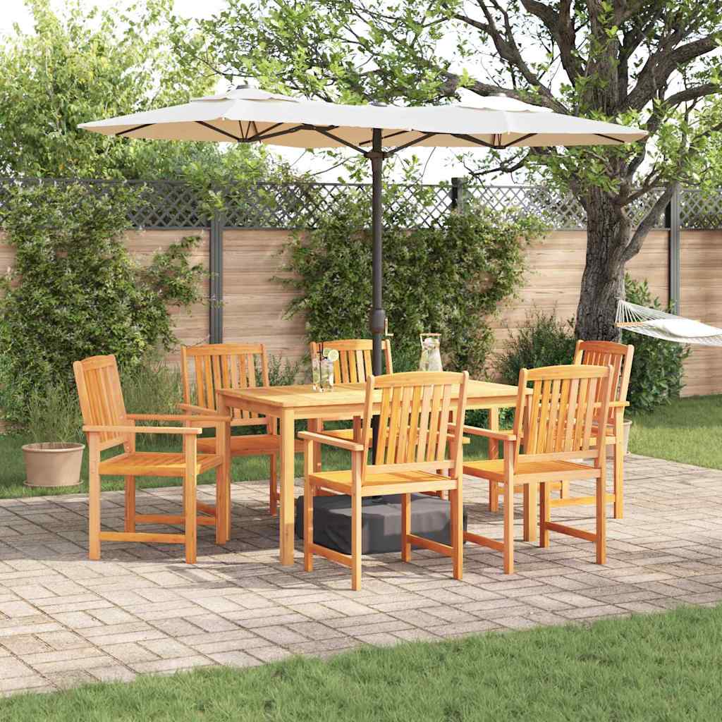 Set da Pranzo per Giardino 7 pz Marrone | homemem39