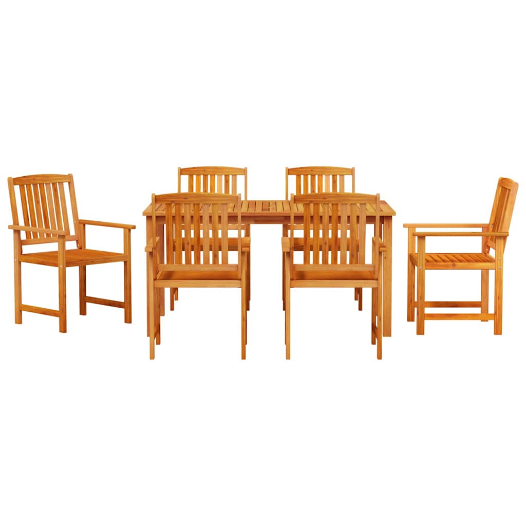 Set da Pranzo per Giardino 7 pz Marrone | homemem39
