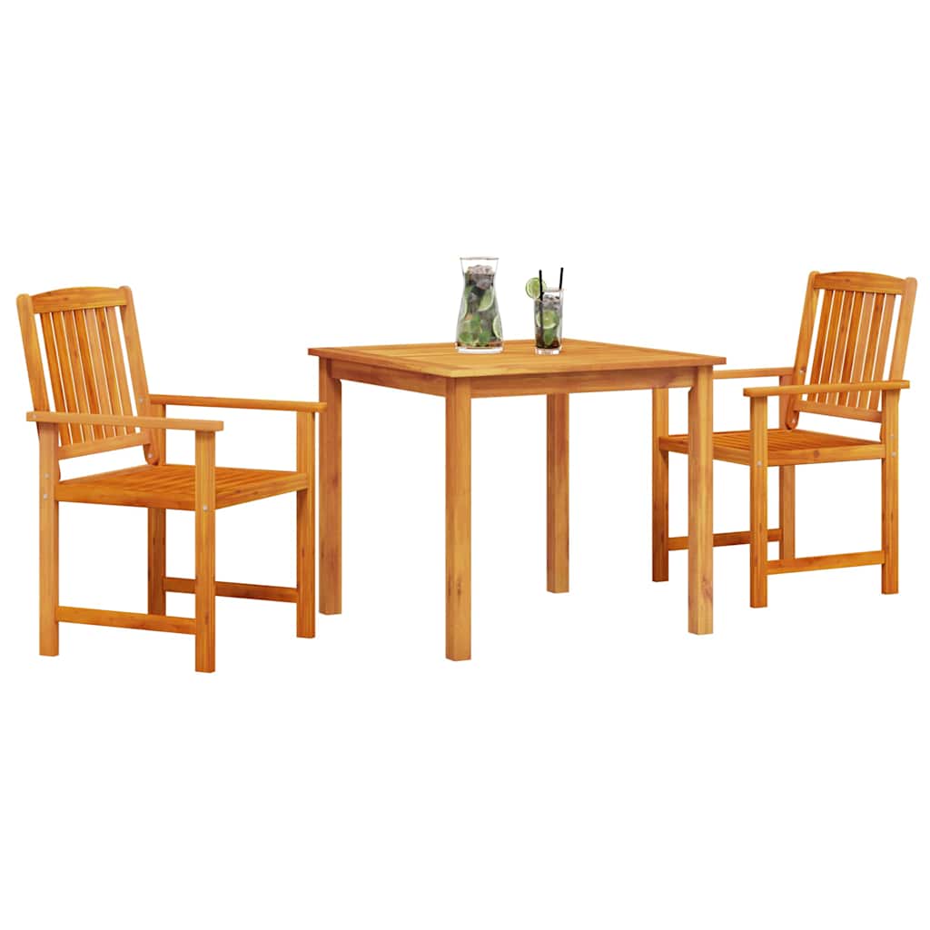 Set da Pranzo per Giardino 3 pcs Marrone - homemem39