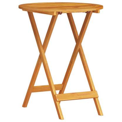 Set Bistro Pieghevole 3 pcs Marrone legno massello di acacia - homemem39