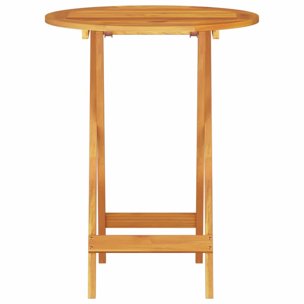 Set Bistro Pieghevole 3 pcs Marrone legno massello di acacia - homemem39