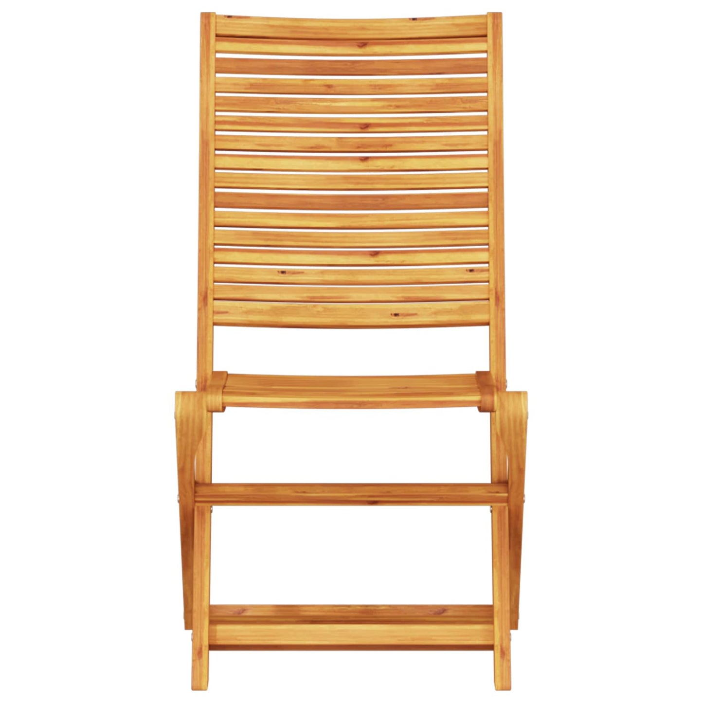 Set Bistro Pieghevole 3 pcs Marrone Legno di Acacia Massello