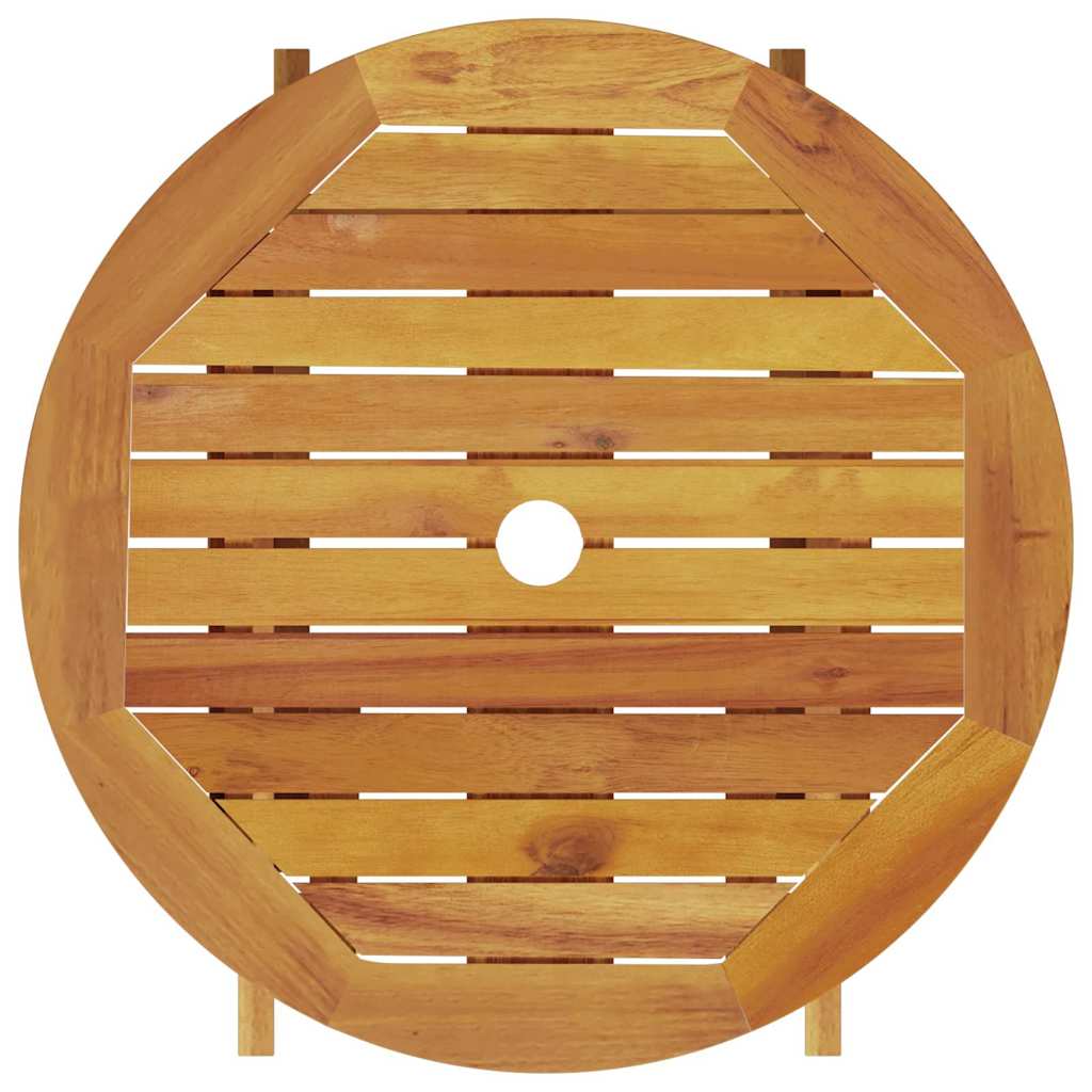 Set Bistro Pieghevole 3 pcs Marrone legno massello di acacia - homemem39