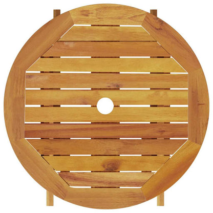 Set Bistro Pieghevole 3 pcs Marrone legno massello di acacia - homemem39