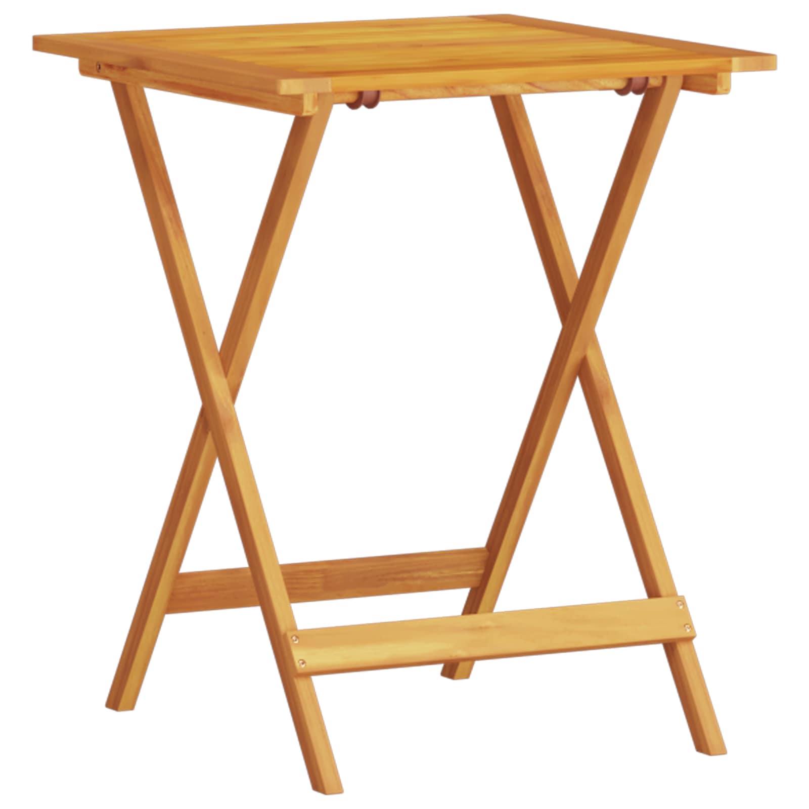 Set Bistro Pieghevole 3 pcs Marrone Legno di Acacia Massello | homemem39