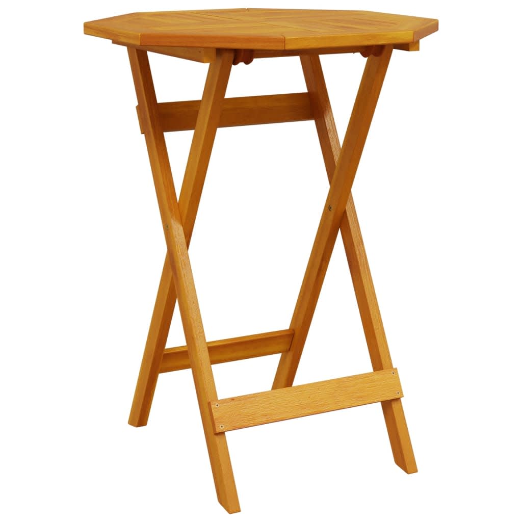 Set Bistro Pieghevole 3 pcs Marrone Legno di Acacia Massello | homemem39