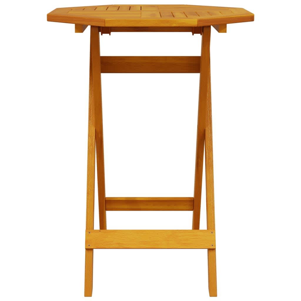 Set Bistro Pieghevole 3 pcs Marrone Legno di Acacia Massello | homemem39
