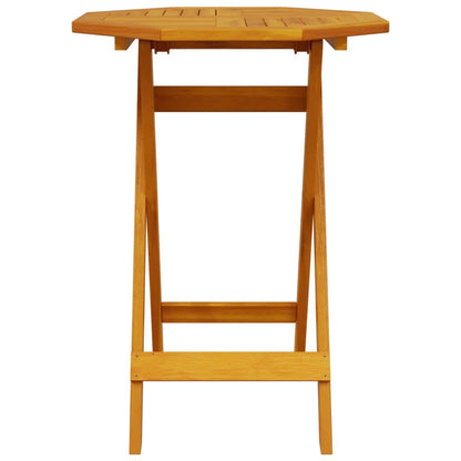 Set Bistro Pieghevole 3 pcs Marrone Legno di Acacia Massello | homemem39