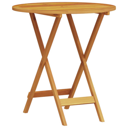 Set Bistro Pieghevole 3 pcs Marrone Legno di Acacia Massello | homemem39