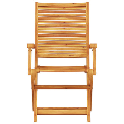Set Bistro Pieghevole 3 pcs Marrone Legno di Acacia Massello | homemem39