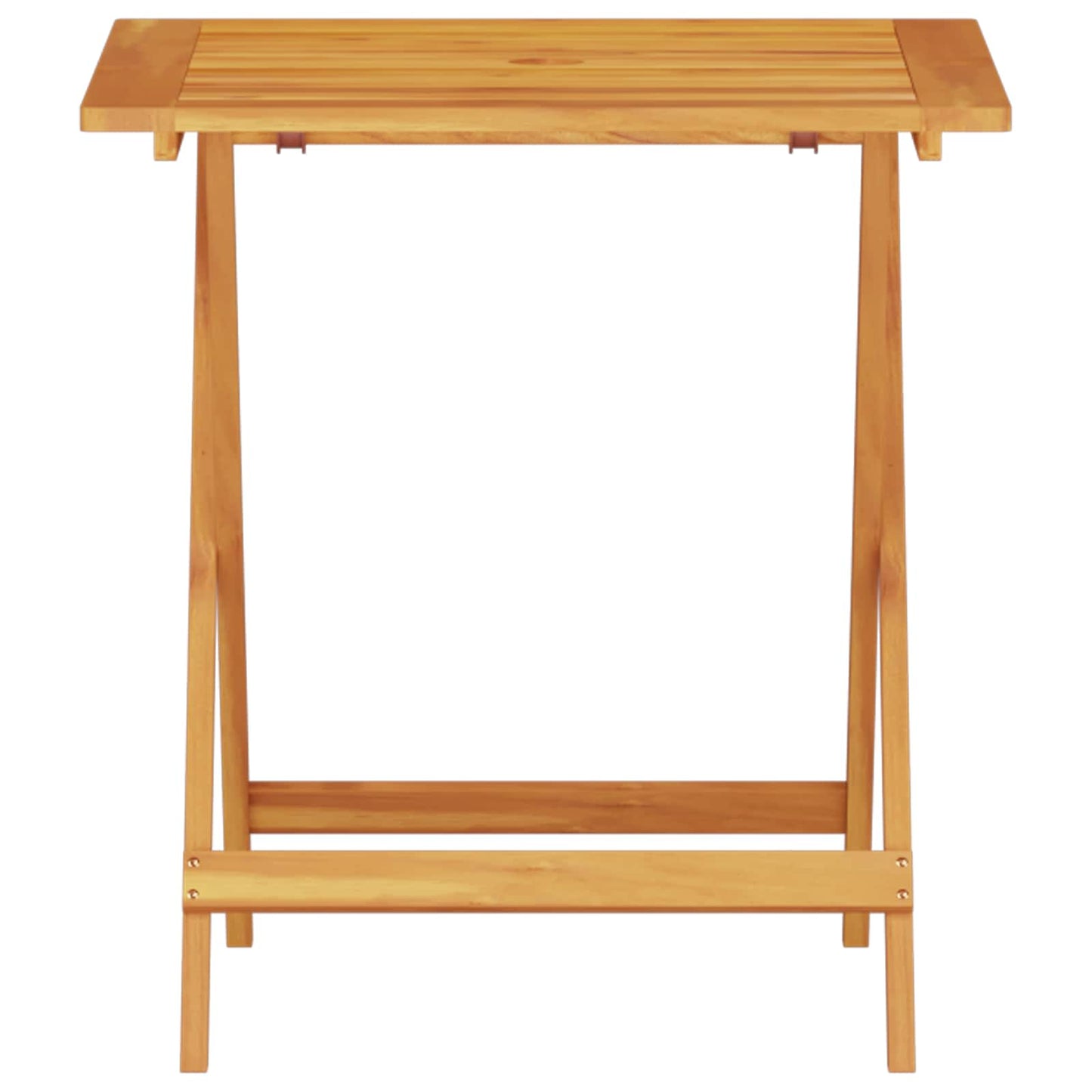Set Bistro Pieghevole 3 pcs Marrone Legno di Acacia Massello | homemem39