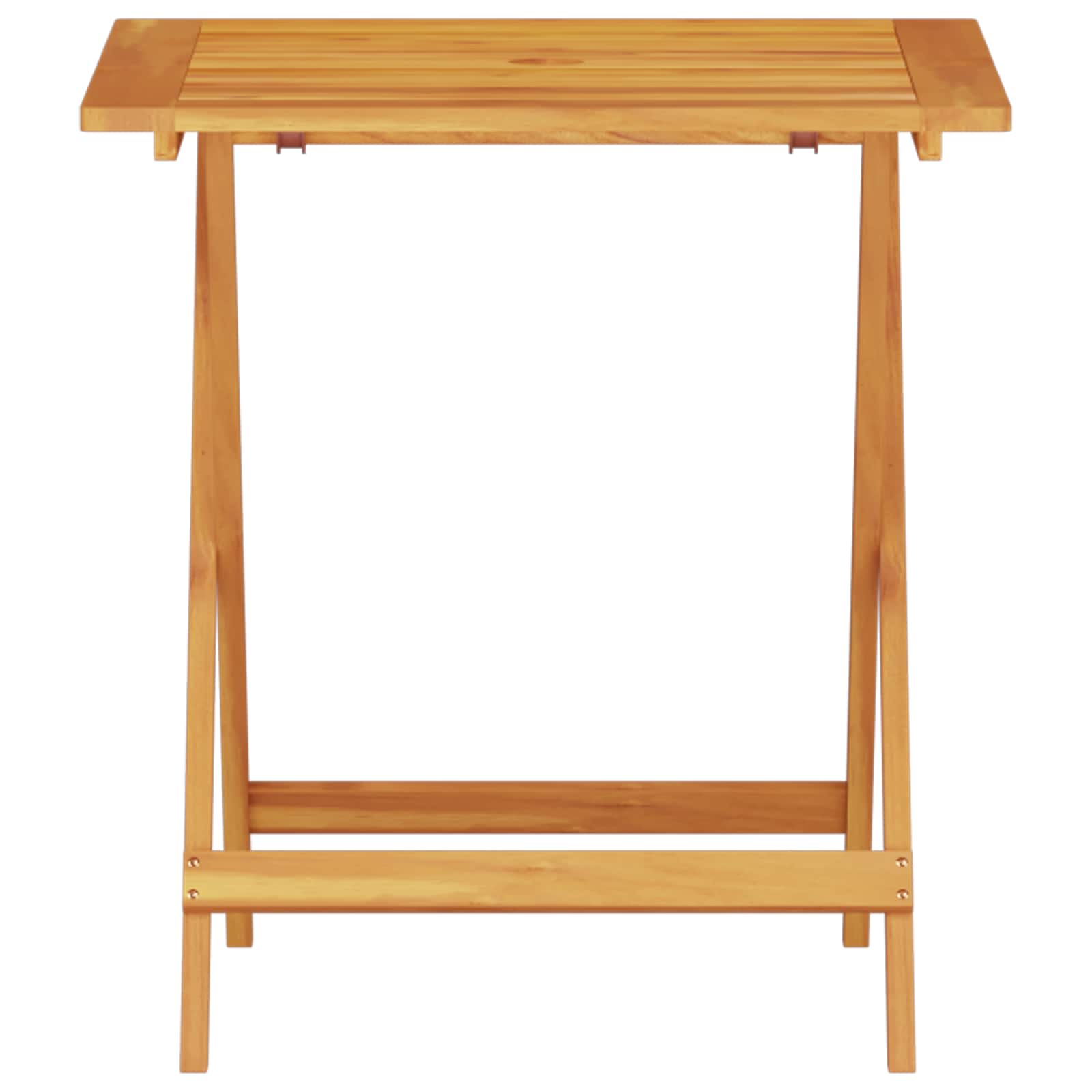 Set Bistro Pieghevole 3 pcs Marrone Legno di Acacia Massello | homemem39