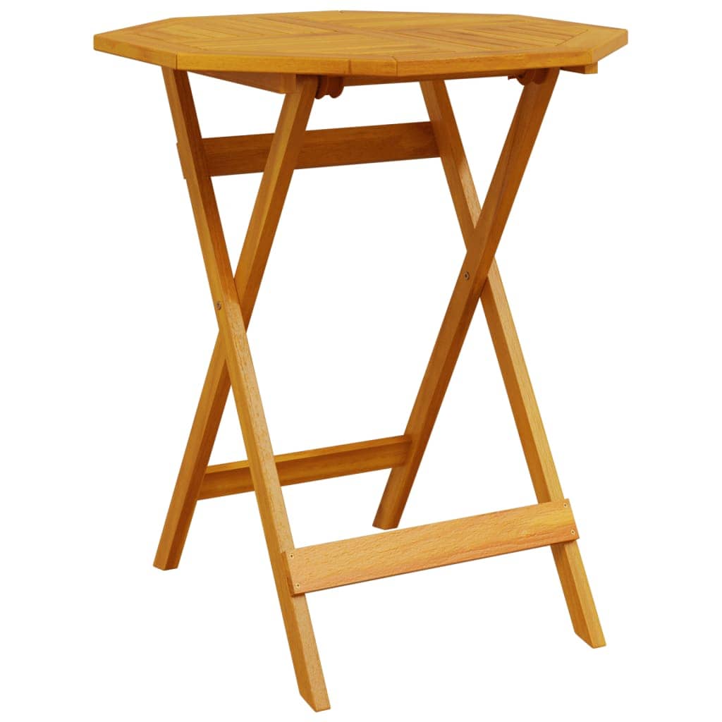 Set Bistro Pieghevole 3 pcs Marrone Legno di Acacia Massello | homemem39