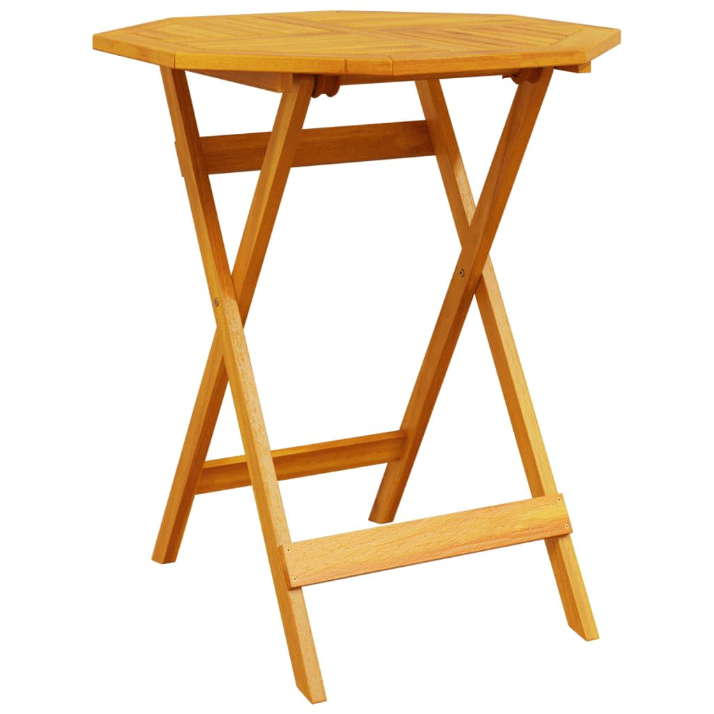 Set Bistro Pieghevole 3 pcs Marrone Legno di Acacia Massello | homemem39