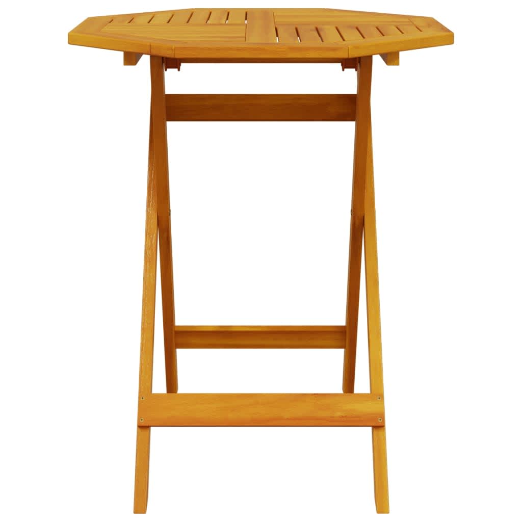 Set Bistro Pieghevole 3 pcs Marrone Legno di Acacia Massello | homemem39