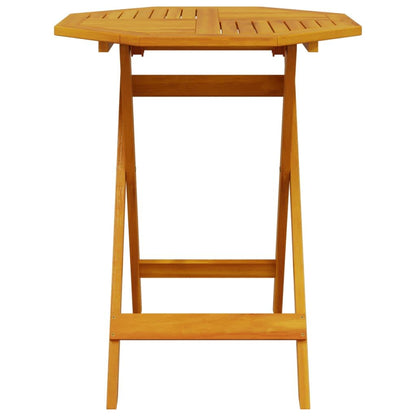 Set Bistro Pieghevole 3 pcs Marrone Legno di Acacia Massello | homemem39