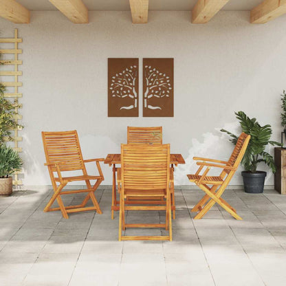 Set da Pranzo per Giardino 5 pcs Marrone | homemem39