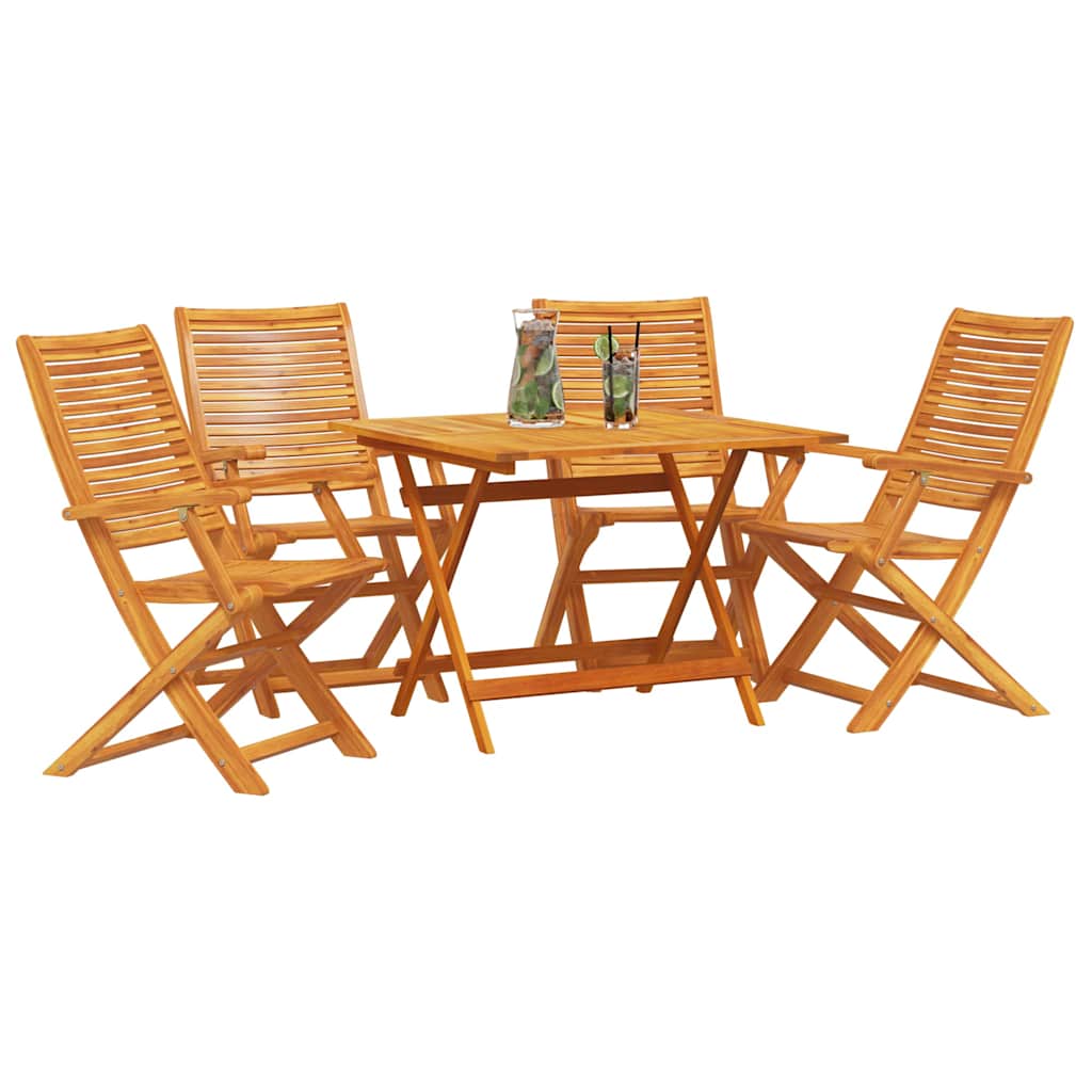 Set da Pranzo per Giardino 5 pcs Marrone | homemem39