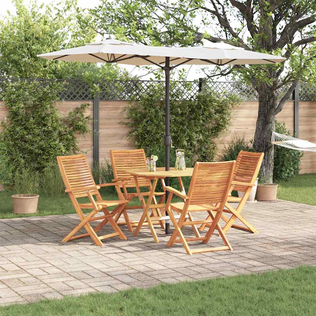 Set da Pranzo per Giardino 5 pcs Marrone | homemem39