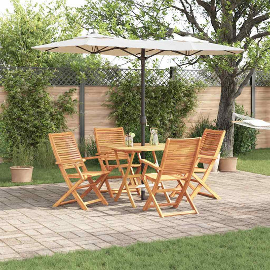 Set da Pranzo per Giardino 5 pcs Marrone | homemem39