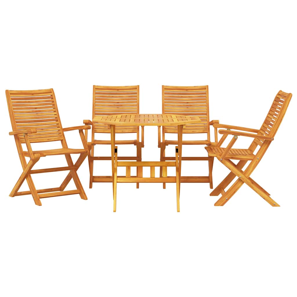 Set da Pranzo per Giardino 5 pcs Marrone | homemem39