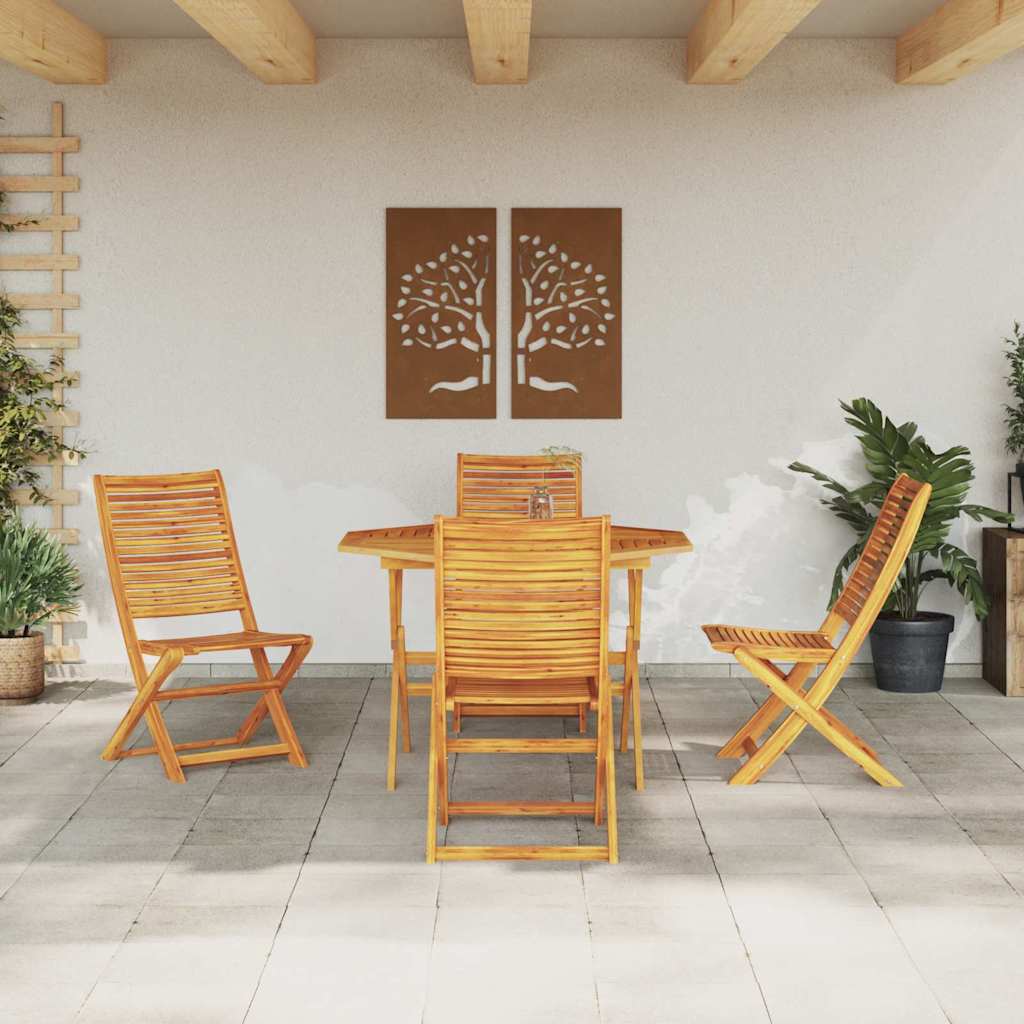Set da Pranzo per Giardino 5 pcs Marrone | homemem39